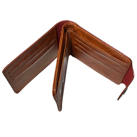 Wallet 4.5”x3.5” $100 Bill Brown Bifold Simple Novelty - Picture 7 of 8